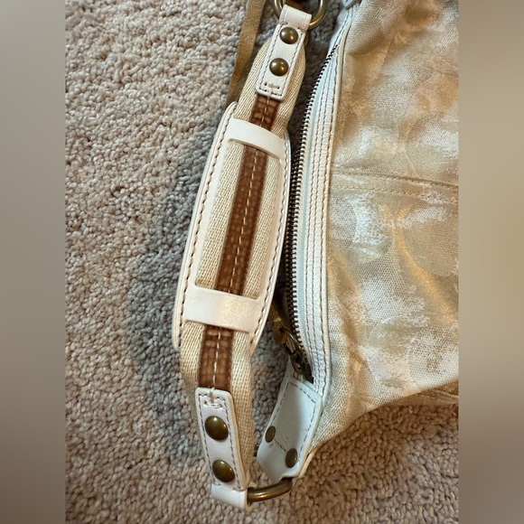 Coach Cream and Gold Mini Bag Purse - Picture 3 of 5